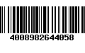 Código de Barras 4008982644058