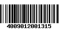 Código de Barras 4009012001315