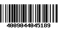 Código de Barras 4009044045189