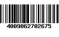 Código de Barras 4009062702675