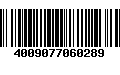 Código de Barras 4009077060289