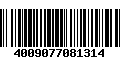 Código de Barras 4009077081314