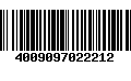 Código de Barras 4009097022212