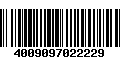 Código de Barras 4009097022229