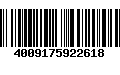 Código de Barras 4009175922618