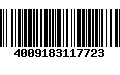 Código de Barras 4009183117723