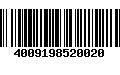 Código de Barras 4009198520020