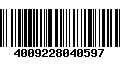 Código de Barras 4009228040597