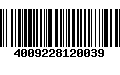 Código de Barras 4009228120039