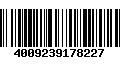 Código de Barras 4009239178227