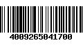 Código de Barras 4009265041700