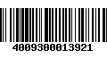 Código de Barras 4009300013921