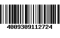 Código de Barras 4009309112724