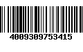 Código de Barras 4009309753415