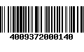 Código de Barras 4009372000140