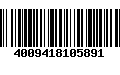 Código de Barras 4009418105891