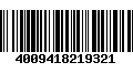 Código de Barras 4009418219321