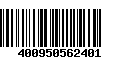 Código de Barras 400950562401