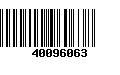 Código de Barras 40096063