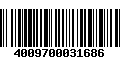 Código de Barras 4009700031686