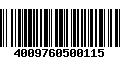 Código de Barras 4009760500115