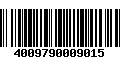 Código de Barras 4009790009015