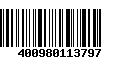 Código de Barras 400980113797