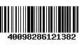 Código de Barras 40098286121382