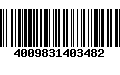 Código de Barras 4009831403482