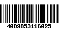 Código de Barras 4009853116025