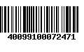 Código de Barras 40099100072471