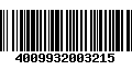 Código de Barras 4009932003215