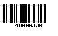 Código de Barras 40099330