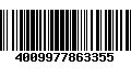 Código de Barras 4009977863355