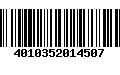 Código de Barras 4010352014507