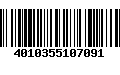 Código de Barras 4010355107091