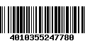 Código de Barras 4010355247780