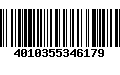 Código de Barras 4010355346179