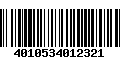 Código de Barras 4010534012321