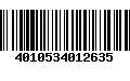 Código de Barras 4010534012635