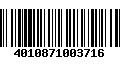 Código de Barras 4010871003716