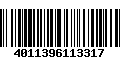 Código de Barras 4011396113317