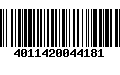 Código de Barras 4011420044181