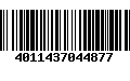 Código de Barras 4011437044877