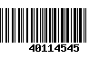 Código de Barras 40114545