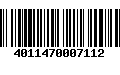 Código de Barras 4011470007112