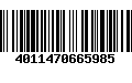 Código de Barras 4011470665985