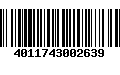 Código de Barras 4011743002639