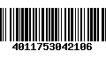 Código de Barras 4011753042106