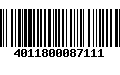 Código de Barras 4011800087111